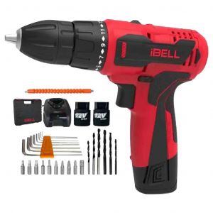 iBELL CD12-74 Red Cordless Driver Drill Machine