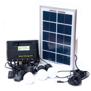 Lithium Ion Solar Home Lighting System Power Pack with Multiple LED Bulbs