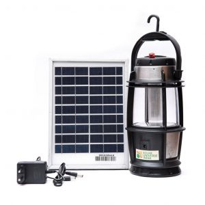 Portable Solar Lantern with Inbuilt Battery External Solar Panel