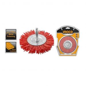 INGCO Nylon Brush 100mm -  2 Pcs - WB41005