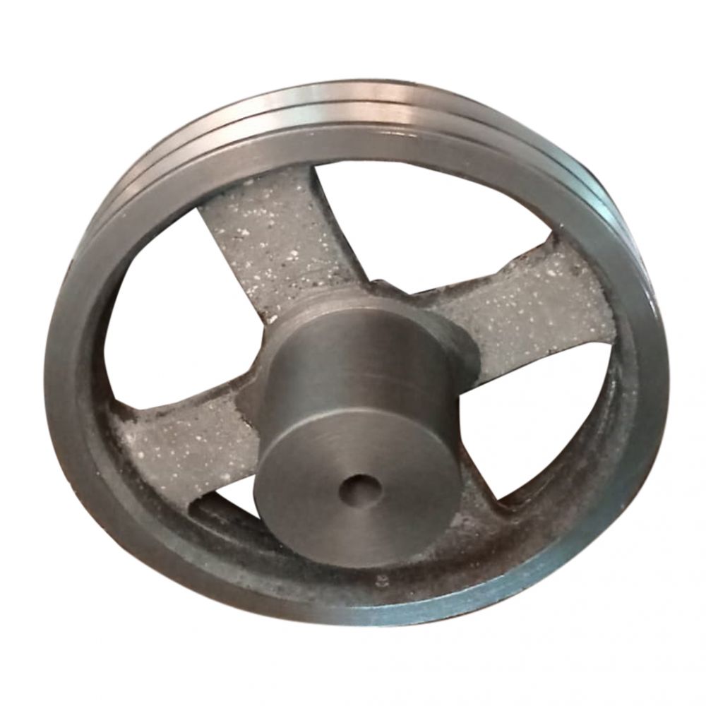 V Belt Pulley 10 Inch Double Groove A B Section 1 Pcs Pack